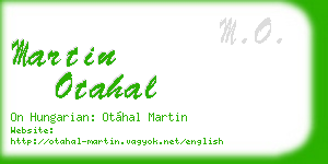 martin otahal business card